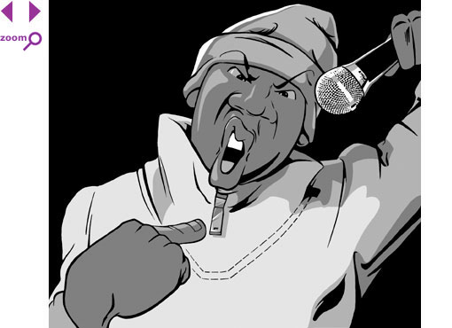 cartoon rapper