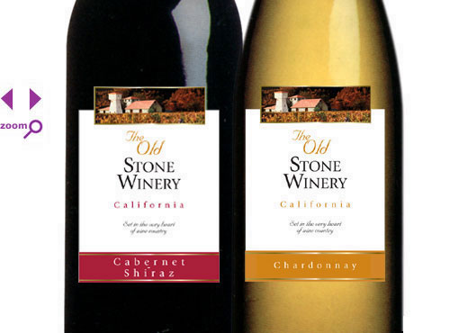 californian wine label design